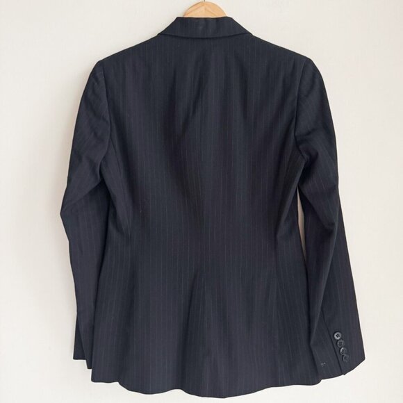 Vintage Ralph Ralph Lauren Double Breasted Pin Striped Navy Blue Blazer 8 - Picture 5 of 8